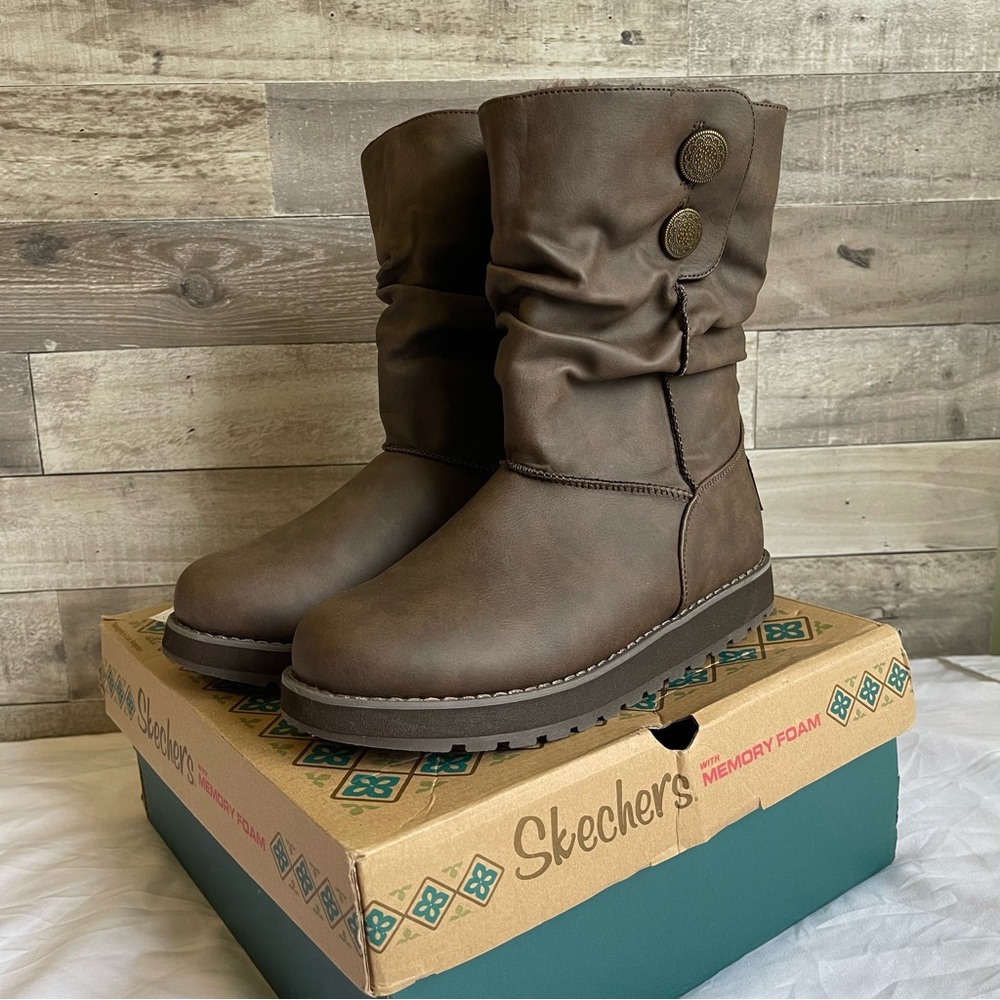 SKECHERS Keepsakes-Leatherette Boots